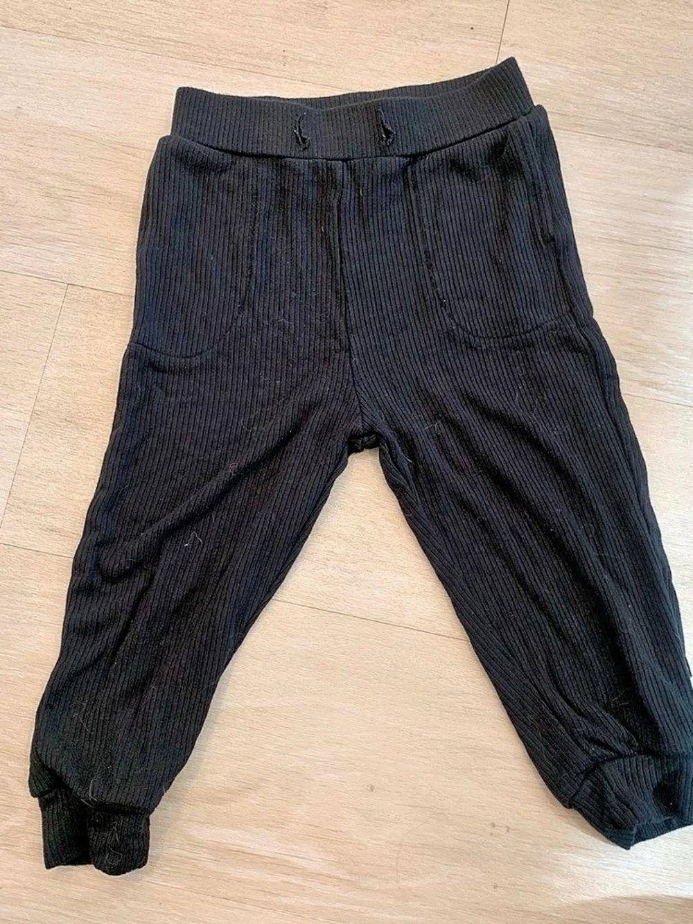 Kyte Baby Ribbed Jogger Pant Black Girls 12-18M